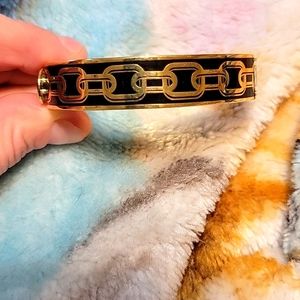 Like New Without Box or bag Halcyon Days Hinged 14k gold bracelet